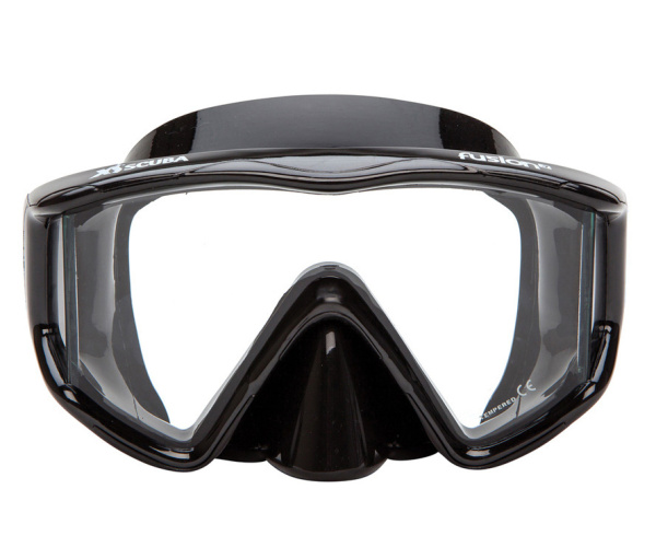 Маска Fusion 3 (черный силикон; black)